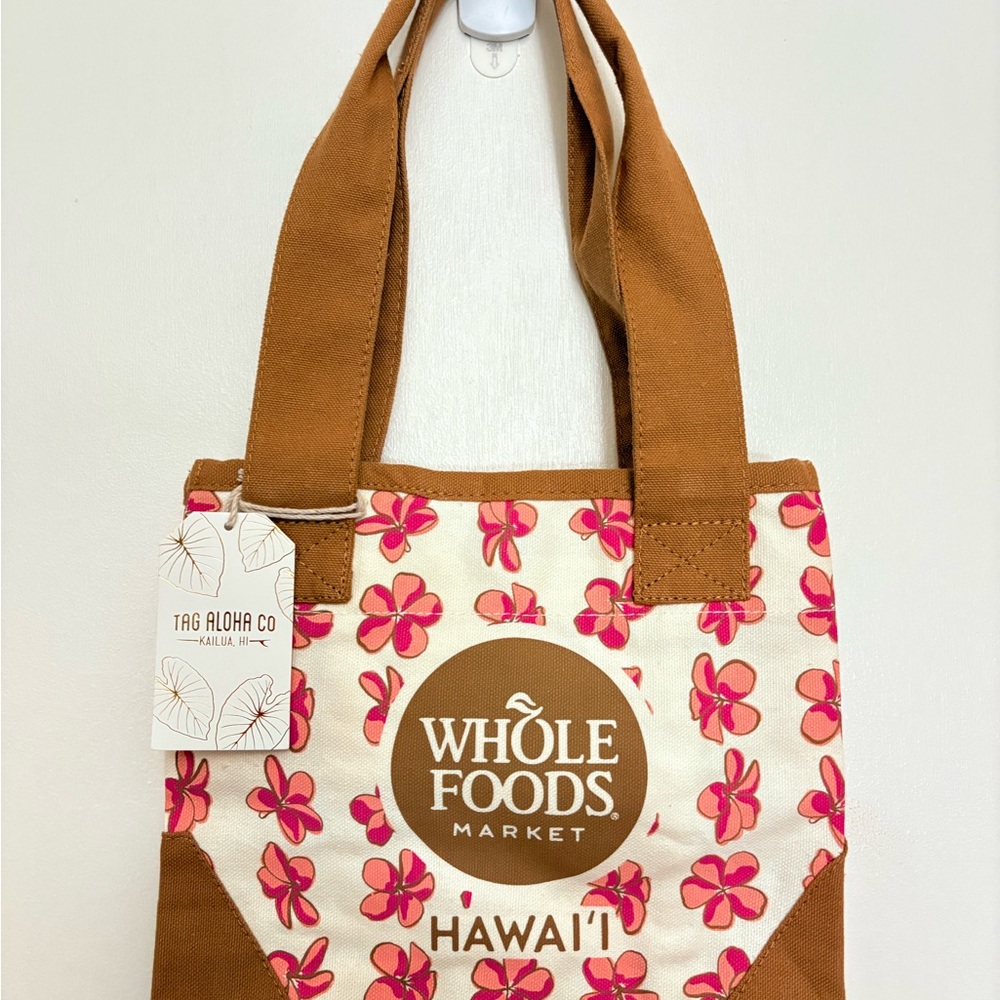 Whole Foods Market Hawaii x Tag Aloha Co. Mini Plumeria Tote Bag